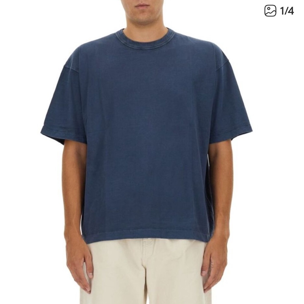 Ymc Men 100% organic Cotton T-Shirt blue